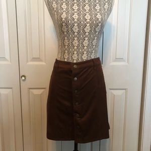 Super soft fun snap up skirt